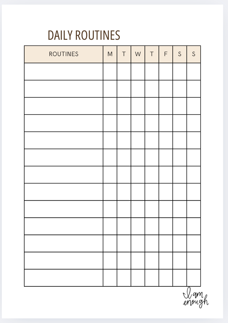 Self-Care Planner