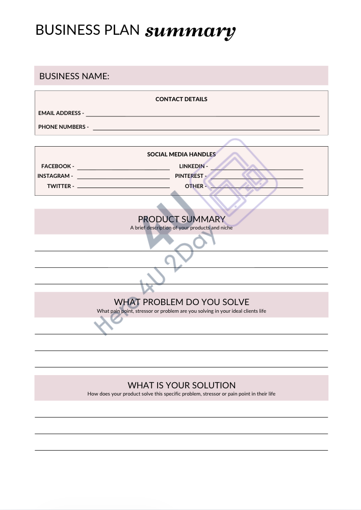 📘 81-Page Business Planner