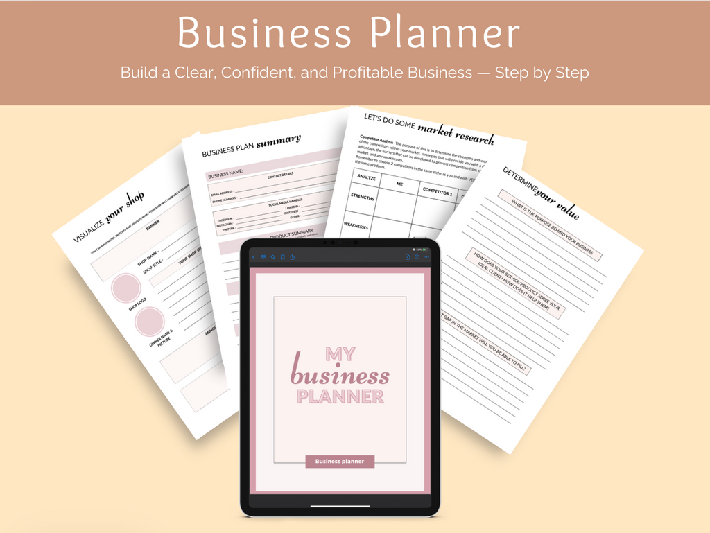 📘 81-Page Business Planner