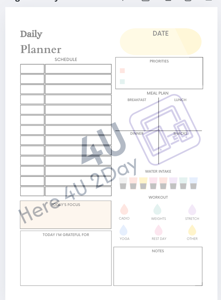 Fitness Planner