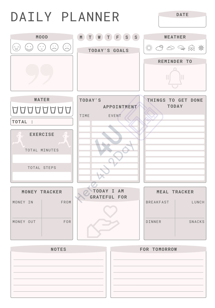 Undated Personal Planner