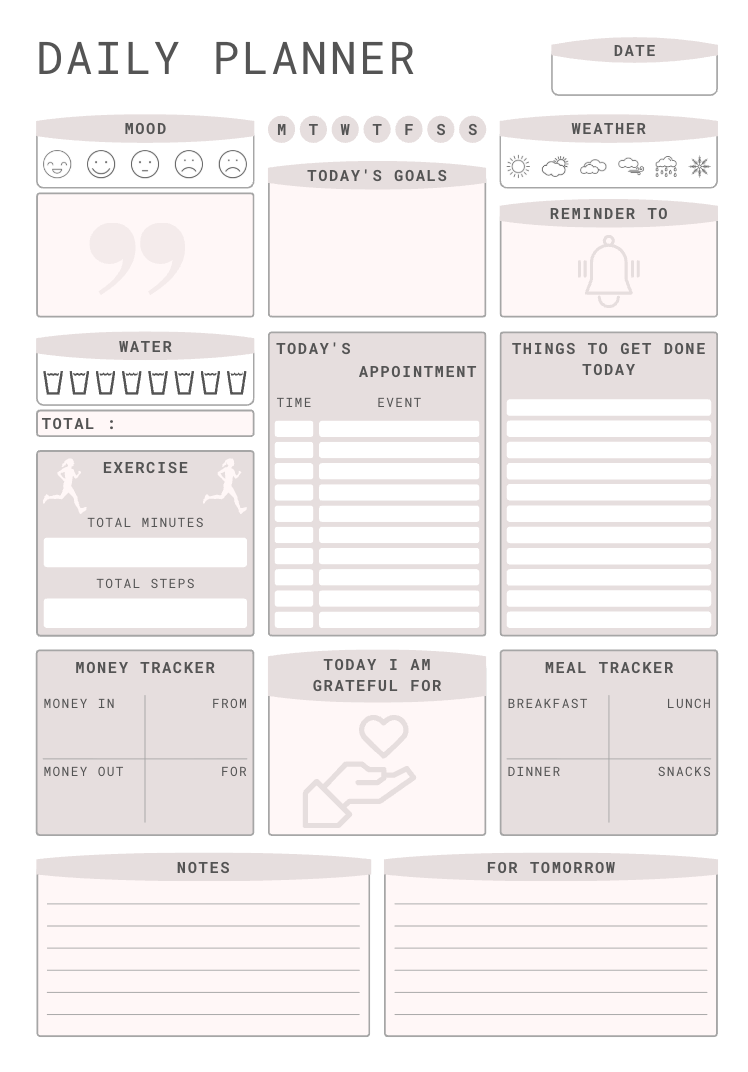 Undated Personal Planner