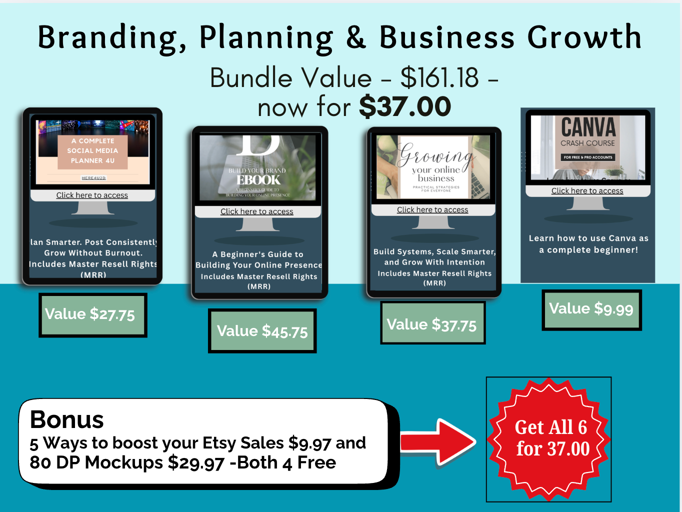 Branding, Planning &amp; Business Growth Bundle